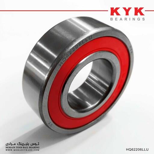 بلبرینگ شیارعمیق صنعتی 62206LLU برند SILVER KYK ژاپن